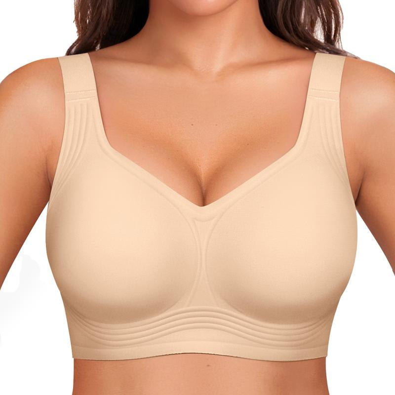 Experience All-Day Comfort with OEAK Women's Wireless Padded T-Shirt Bra - Perfect for Everyday Wear!