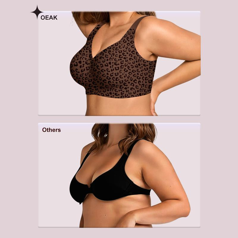 Experience All-Day Comfort with OEAK Women's Wireless Padded T-Shirt Bra - Perfect for Everyday Wear!