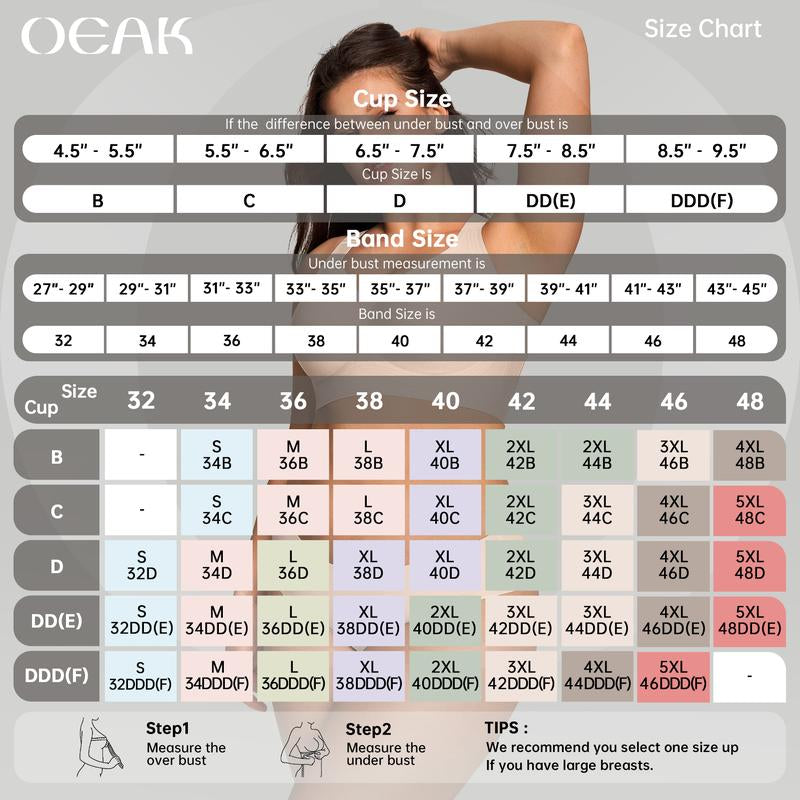 Experience All-Day Comfort with OEAK Women's Wireless Padded T-Shirt Bra - Perfect for Everyday Wear!