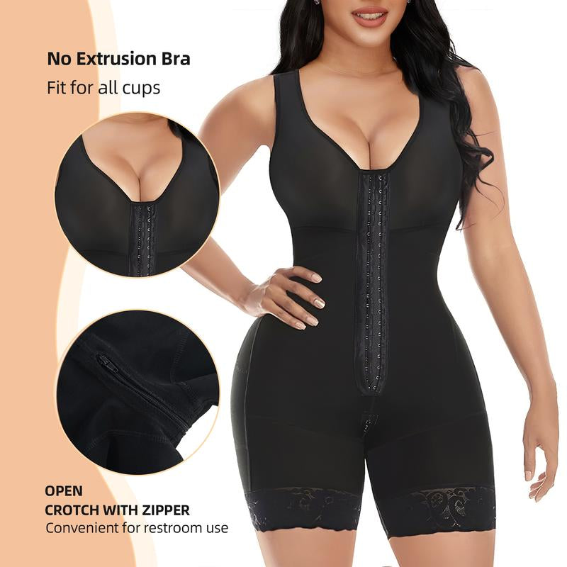 Transform Your Curves with YIANNA Colombian Shapewear - Ultimate Tummy Control Full Body Shaper with Convenient Zipper Crotch and Butt Lifting Design